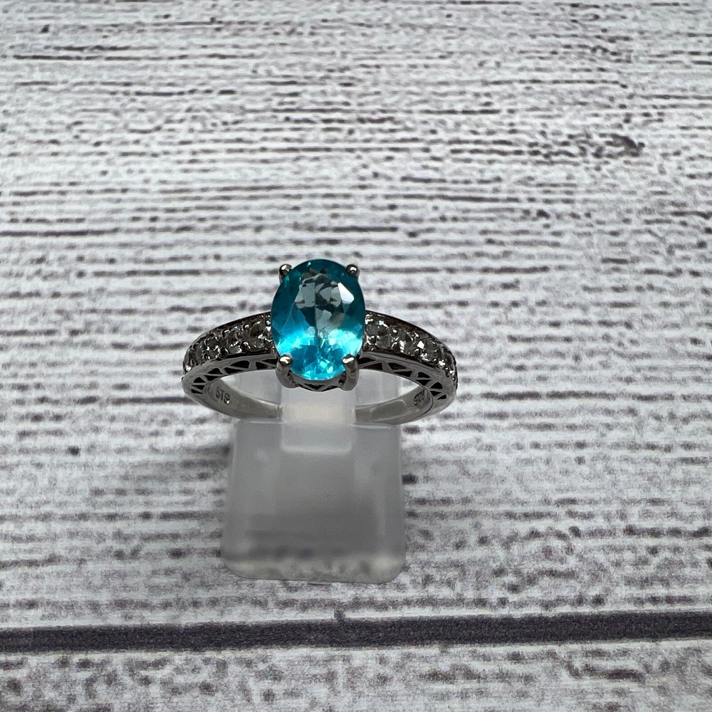 PARAIBA APATITE RING (073)